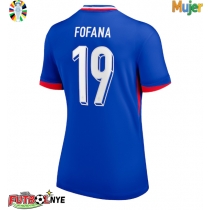 Camiseta Francia Youssouf Fofana #19 Primera Equipación para mujer Eurocopa 2024 manga corta
